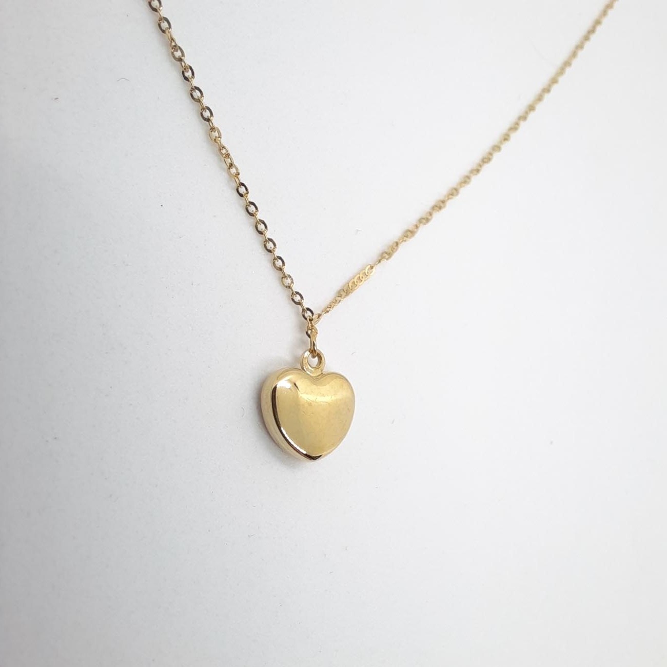 Χρυσό κολιέ Κ9 heart of gold