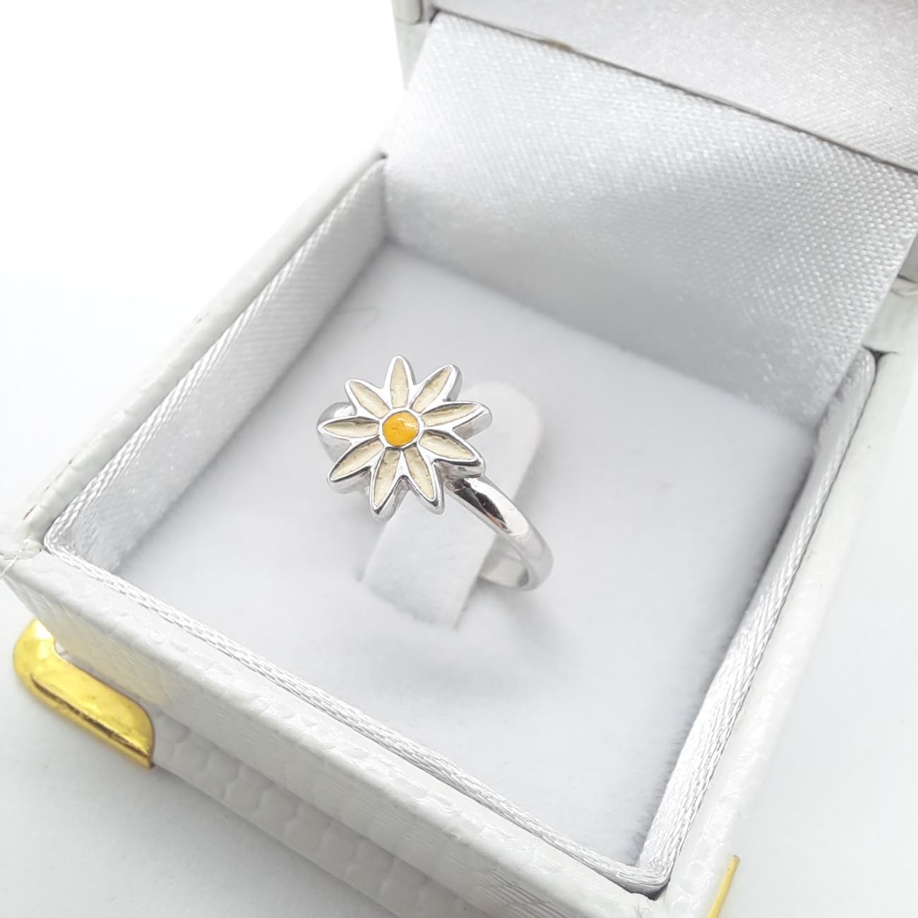 Δαχτυλίδι ασήμι daisy