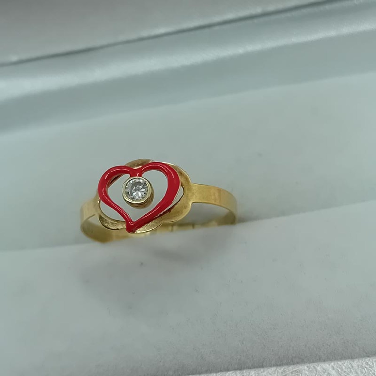 Δαχτυλίδι για κοριτσάκι χρυσό Κ14 καρδιά